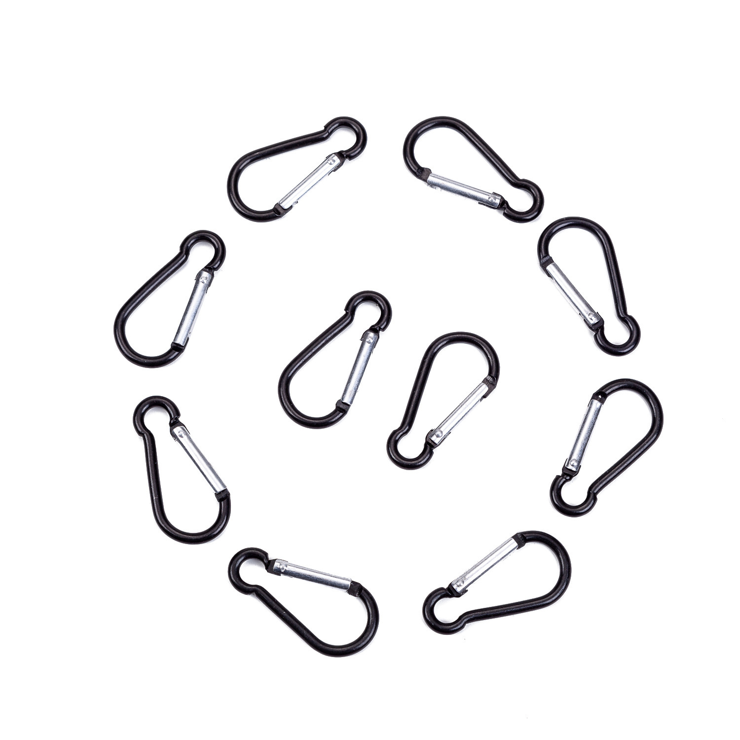 Picture of Gourd-shaped D-shaped No. 5 multi-color keychain kettle buckle backpack buckle aluminum alloy quick hanging portable carabiner