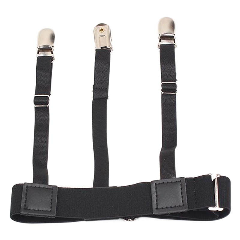 Cross-border supply Europe and the United States men's shirt suspenders anti-wrinkle leg ring Garter clip triple Poly head garter belt
