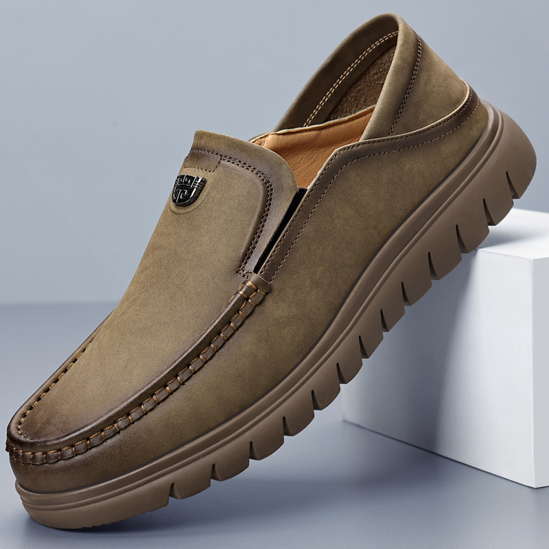 Fall 2025 Men's Retro Loafers, Men's Shoes, Casual Shoes, New Flat Soles, Detachable Dual-Use Foot Shoes, 1635