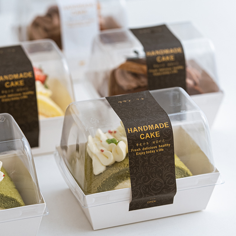 in stock Cake Roll Quilt Roll Box Towel Packing Box West Point Cut Dessert Packaging Box Baking Cake Box