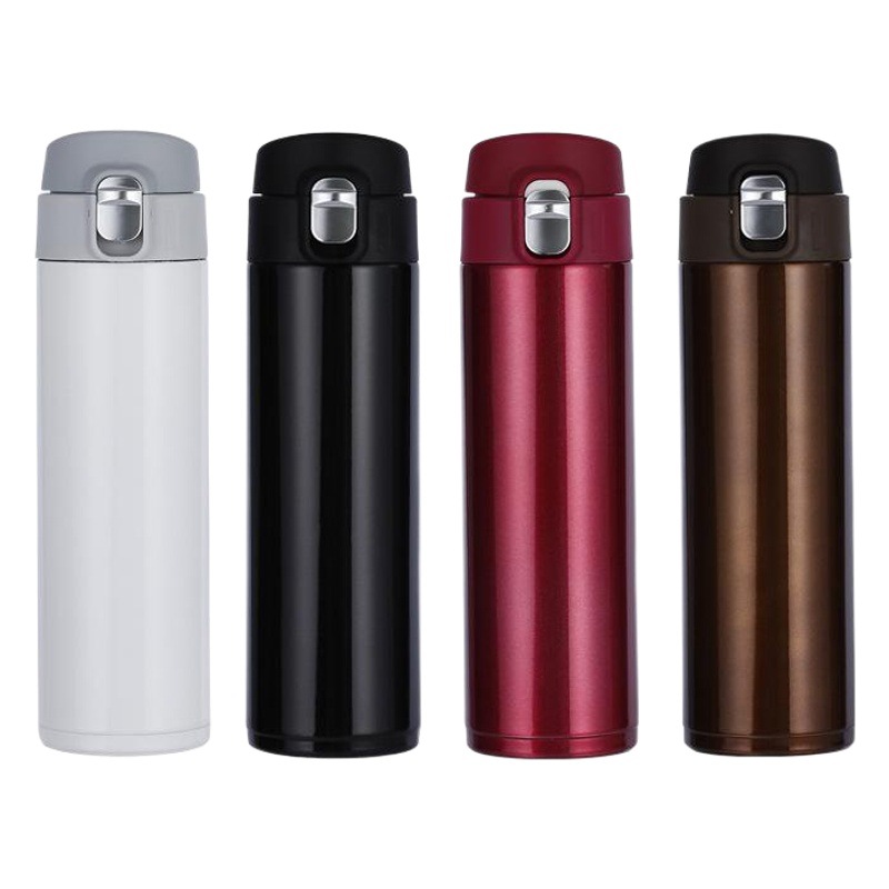 Vacuum 304 stainless thermos cup bounce cover straight Cup car business water cup gift Cup wholesale laser lettering