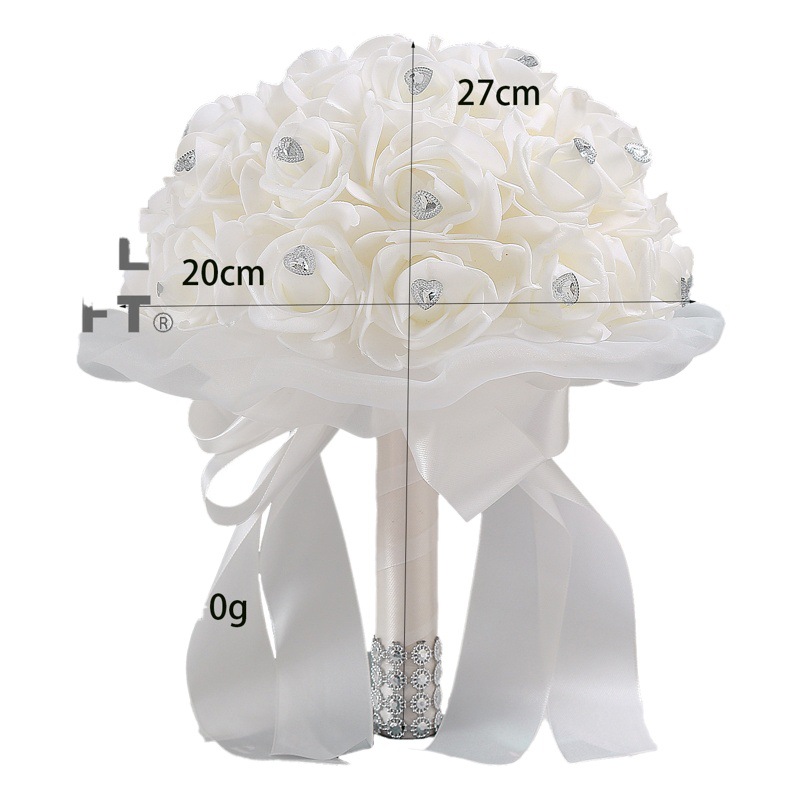 American Rose Flower Love Diamond Streamer Love Gift Bouquet Wedding Streamer Hand Flower Wholesale