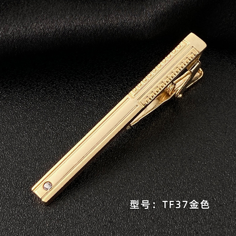 Picture of Men's Tie Clip Manufacturer Direct Sales Yiwu Cross-Border Business Metal Tie Clip Tieclips Bow Tie Business Style