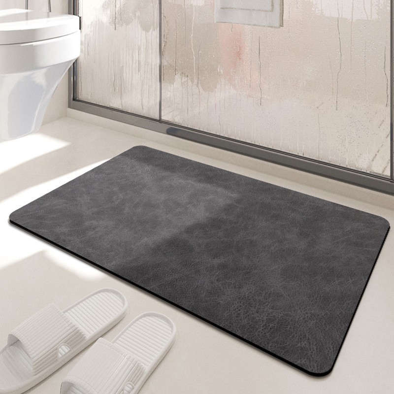 Picture of Bathroom Floor Mat Toilet Toilet Dirt-resistant Absorbent Non-slip Foot Mat Toilet Door Waterproof Erasable Quick-drying Carpet