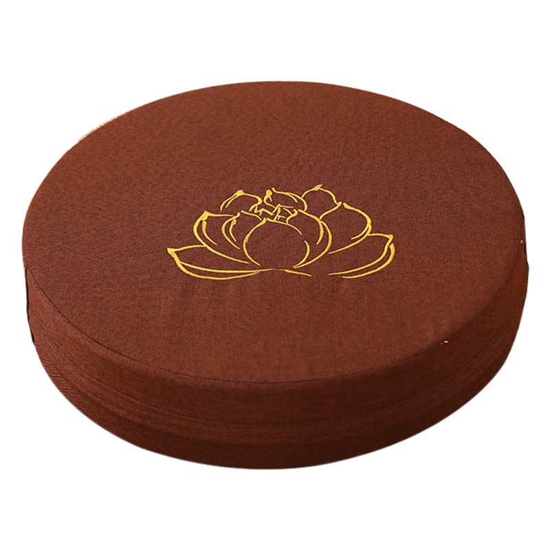Japanese style tatami mat futon cushion thickened sitting Pier removable and washable bay window mat round cushion meditation kneeling mat