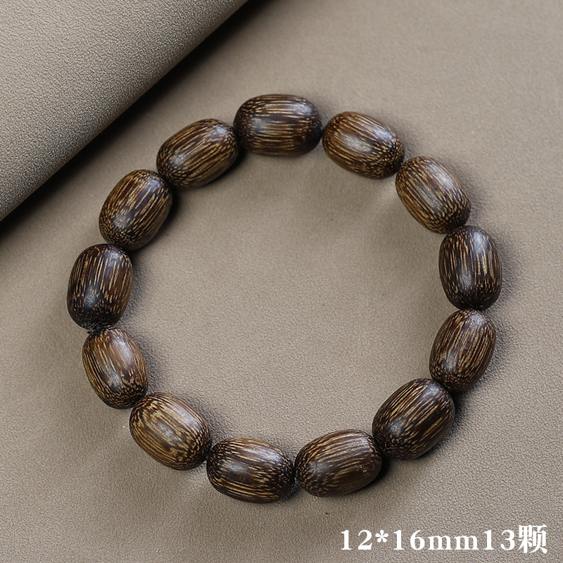 Picture of Vietnam Nha Trang Bai Qinan Ailwood 20 Bracelet Submerged Old Material Wen Play Men's and Women's Single Circle Buddha Bead Bracelet