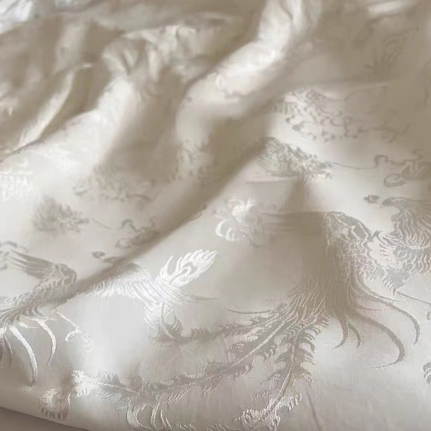 Picture of New Dragon and Phoenix Chengxiang rayon cotton jacquard fabric new Chinese dress national style shirt pants fabric