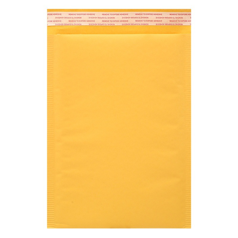 Spot yellow Kraft Paper Bubble Bag thickened e-commerce packaging bubble paper bag book delivery bubble bag wholesale