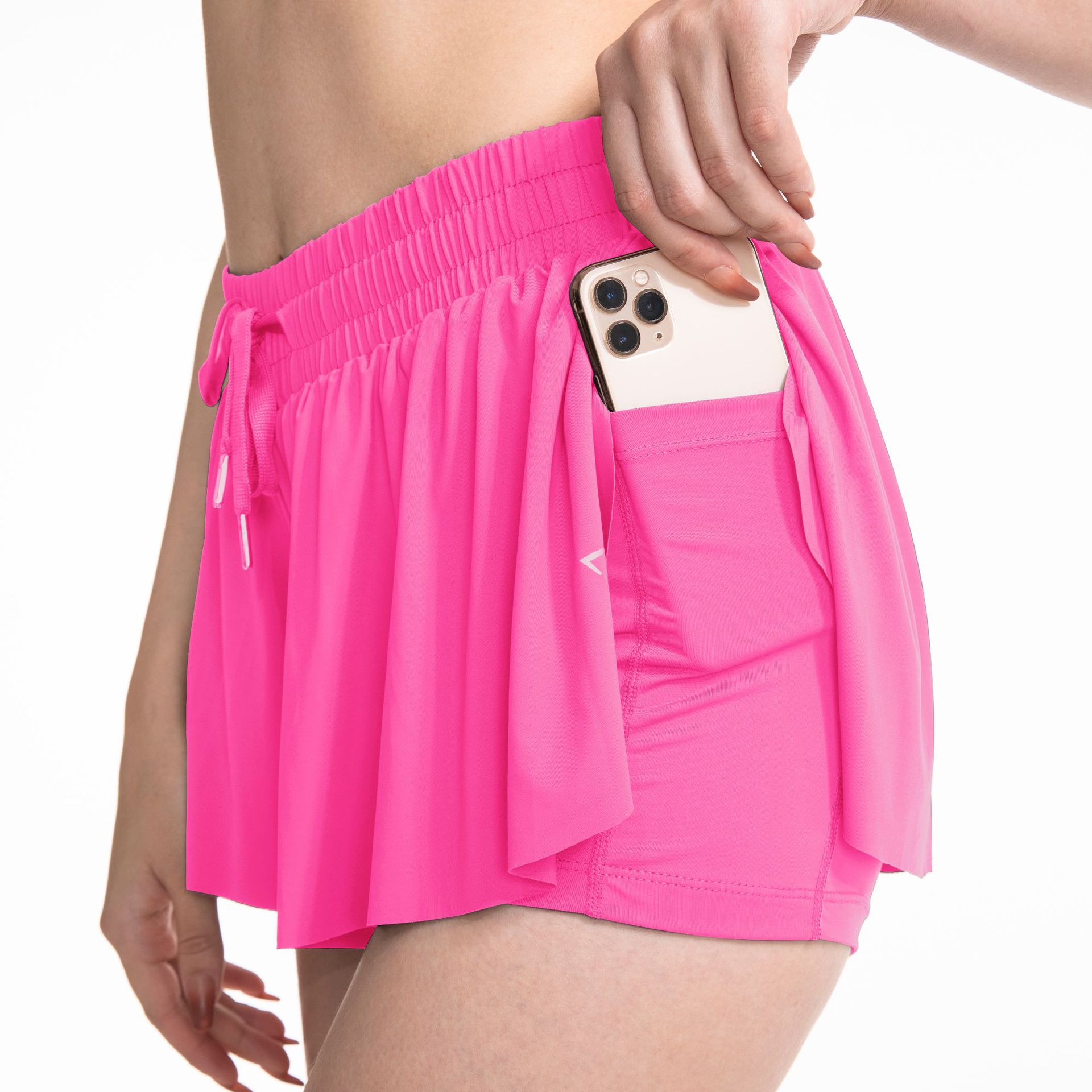 Picture of Amazon 2-in-1 Tennis Skirt Yoga Sports Short Skirt Running Fitness Sports Pocket Skirt Women's Cross-Border