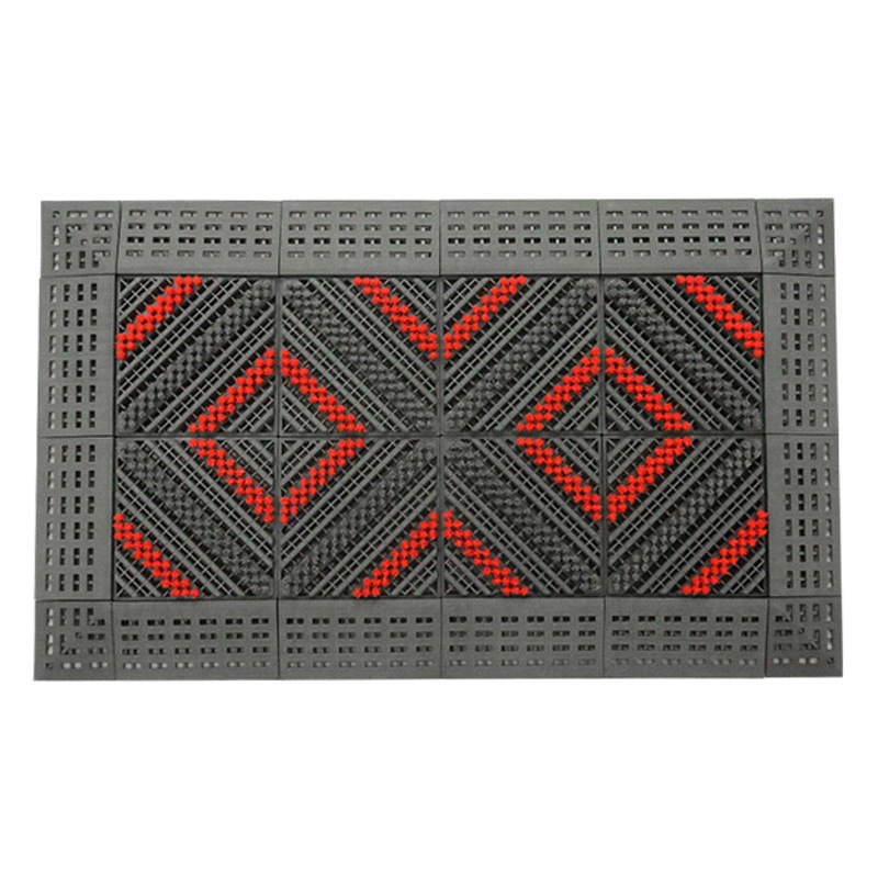 Entrance Hall Three-in-One Non-Slip Mat Dust Removal Outdoor Entrance Hotel Mud Scraping Foot-in-Home Splicing Mat