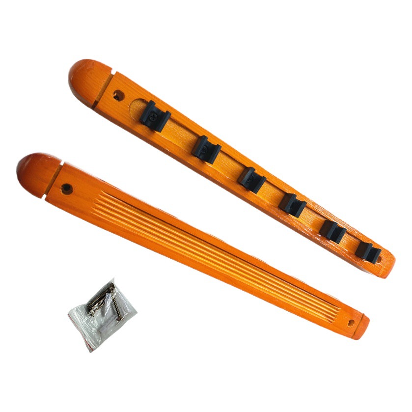 6 Holes Billiard Pole Rack Ball Room 6 Holes Wall-mounted Billiard Supplies Pole Rack Billiard Rack Billiard Supplies
