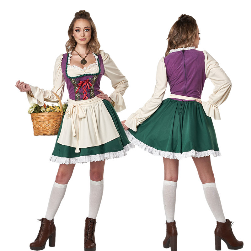 German Beer Festival Beer Girl Maid Uniform Bar Waiter Work Clothes Sexy Sweet Pastoral Dress