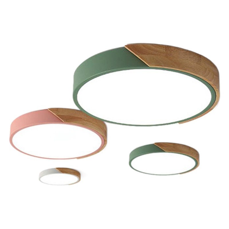 Nordic Bedroom Lamp Modern Simple Ceiling Lamp Creative Children's Room Study Round Room Living Room Study Led Lamp