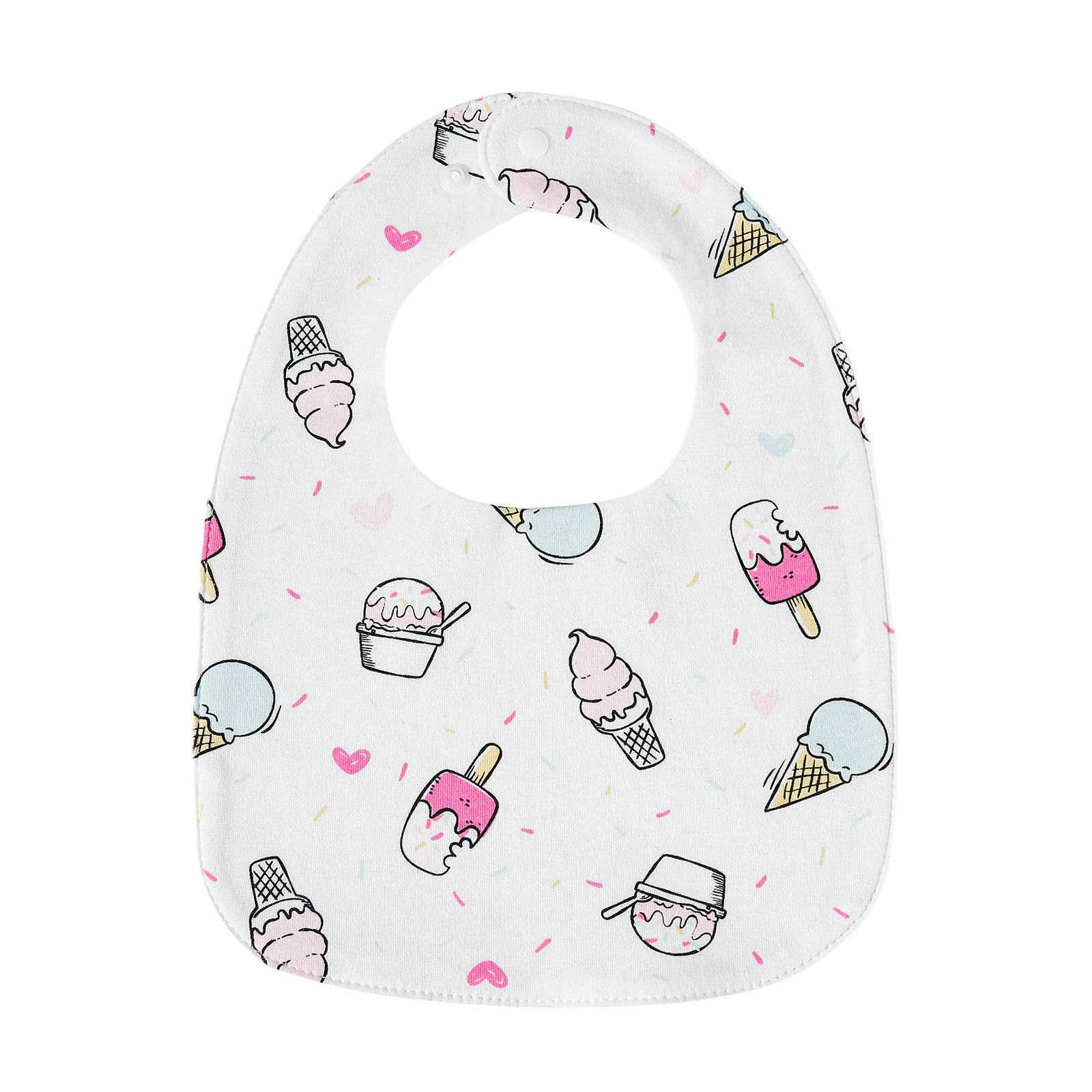 Picture of Yinmei baby waterproof bib U-shaped bib children's eating bib baby pure cotton waterproof spitting milk bib