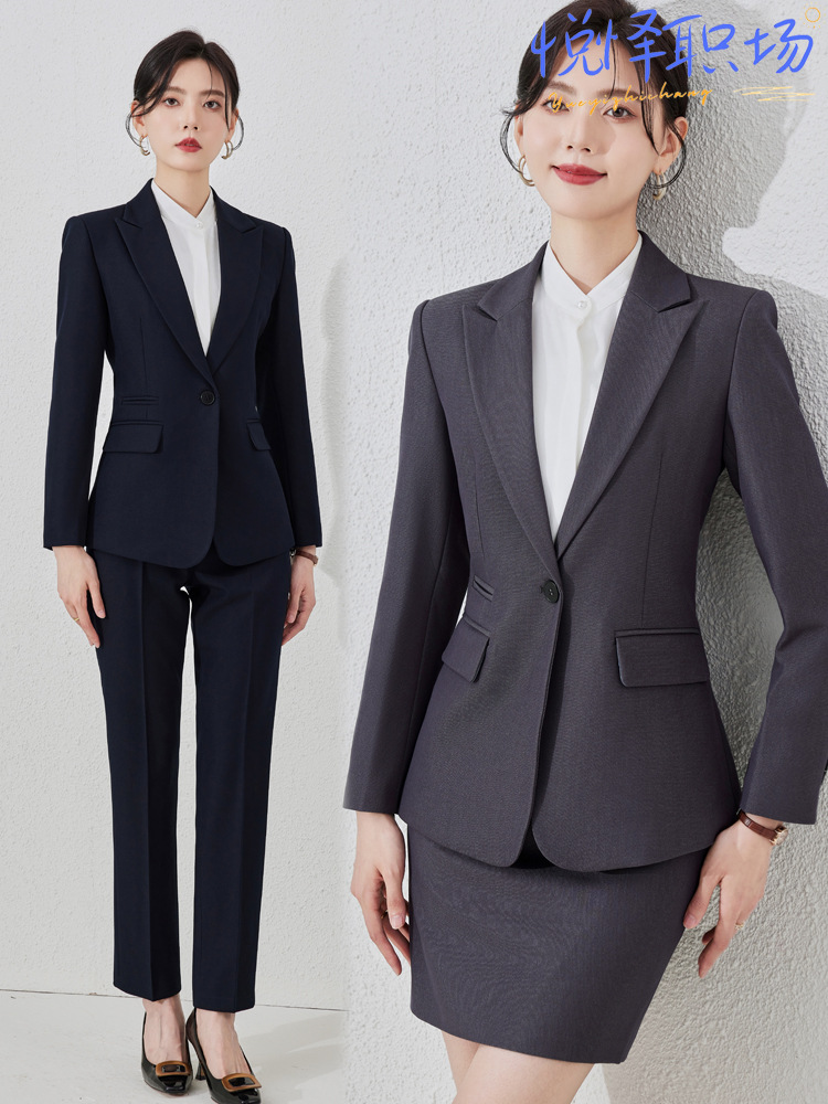 Black Suit Jacket Women's Spring and Autumn 2024 New Hotel Manager Work Clothes Professional Dress High-end Suit suit