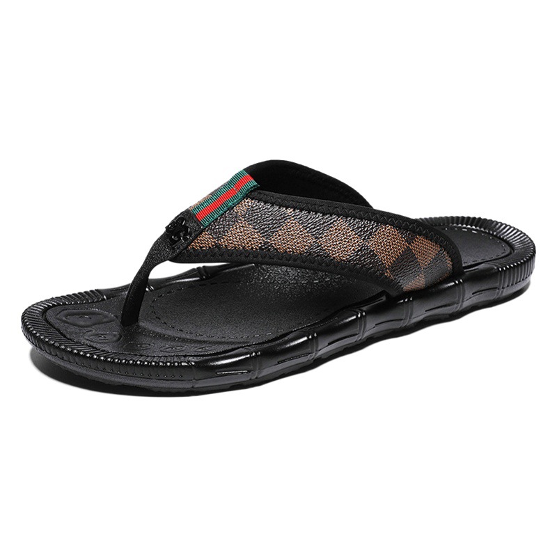 Men's Slippers Summer Outer Wear Flip-Flops Men's Heelless Non-Slip Fashion Trend Sandals Beach Sandals Men's Style
