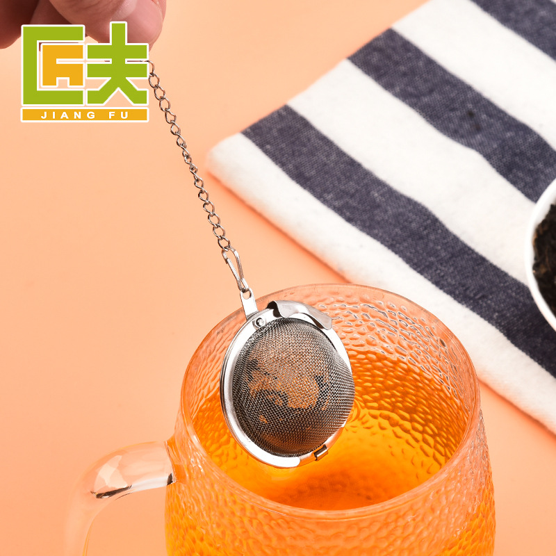 Picture of Stainless steel tea strainer household tea ball tea partition creative mesh tea ball tea strainer stainless steel tea maker wholesale