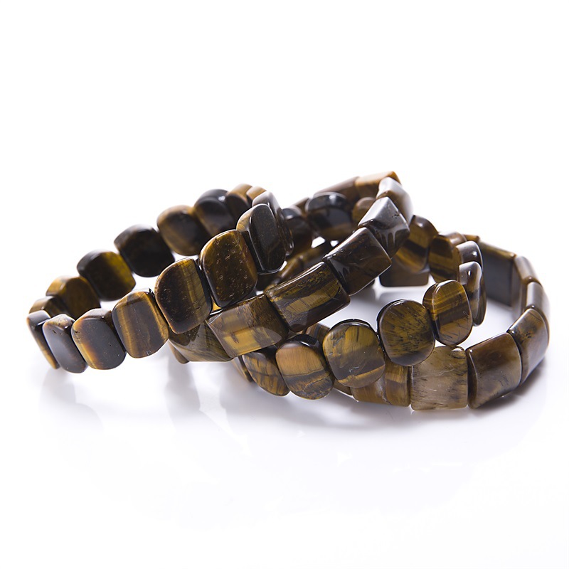 New ethnic style vintage Tiger Eye stone hand row Tiger Qingshi bracelet jewelry bracelet