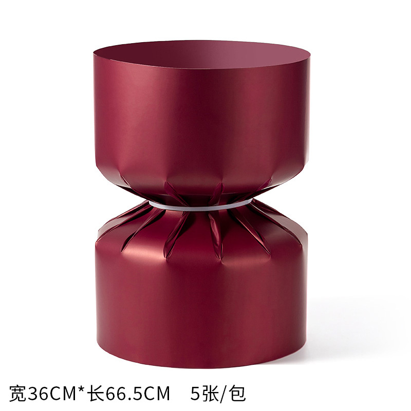 Picture of Valentine's Day Small Fragrant Style Flower bouquet Stereotypes Round bouquet Lined with cardboard Quick Flower Artifact Flower Packaging Material