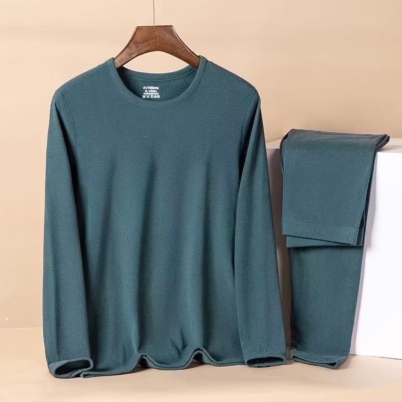 Chaolun cloth men's spring and autumn and winter de velvet double-sided self-heating thermal underwear suit base shirt cross-border wholesale