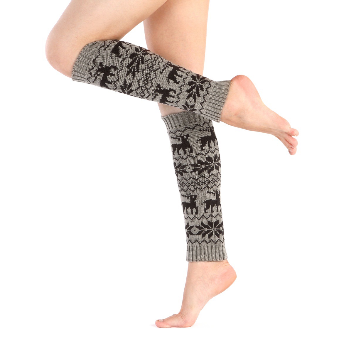 Factory wholesale Mori deer snowflake socks South Korea warm bohemian leggings pile socks boot cover