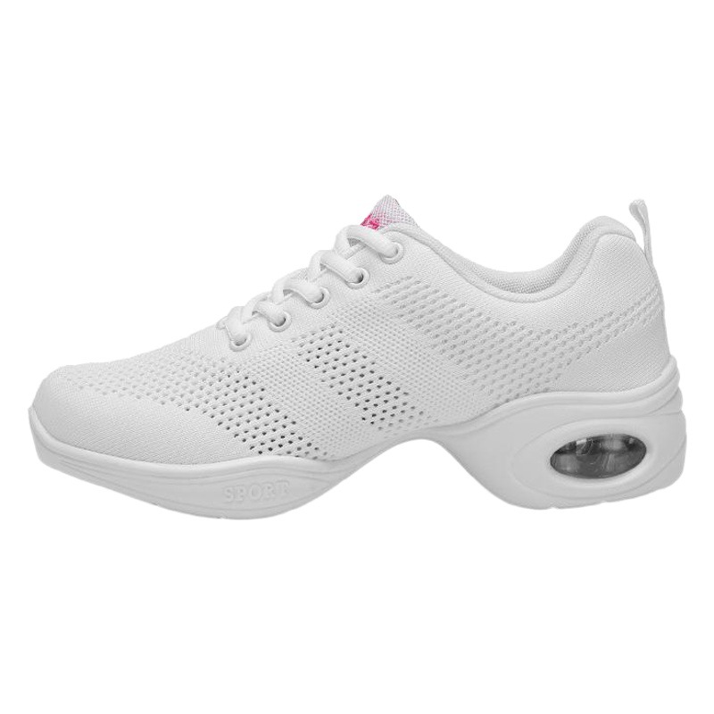 New soft-soled square dance shoes adult sailor jazz shoes dance shoes fly woven mesh hollow dance shoes women