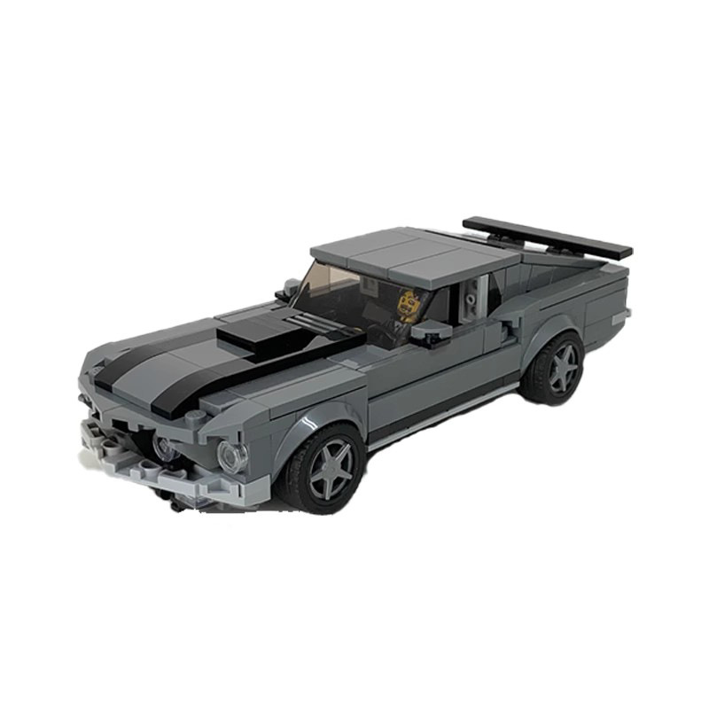 Picture of MOC-71725 compatible with Lego speed Series 8 grid racing car Ford wild horse Boss assembled building blocks model for men