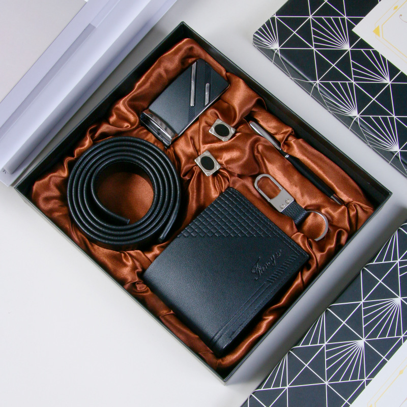 Picture of Cross-Border High-End Gift Business Suit Valentine's Day Gift Keychain Pen Cufflinks Wallet Belt Opening Souvenir