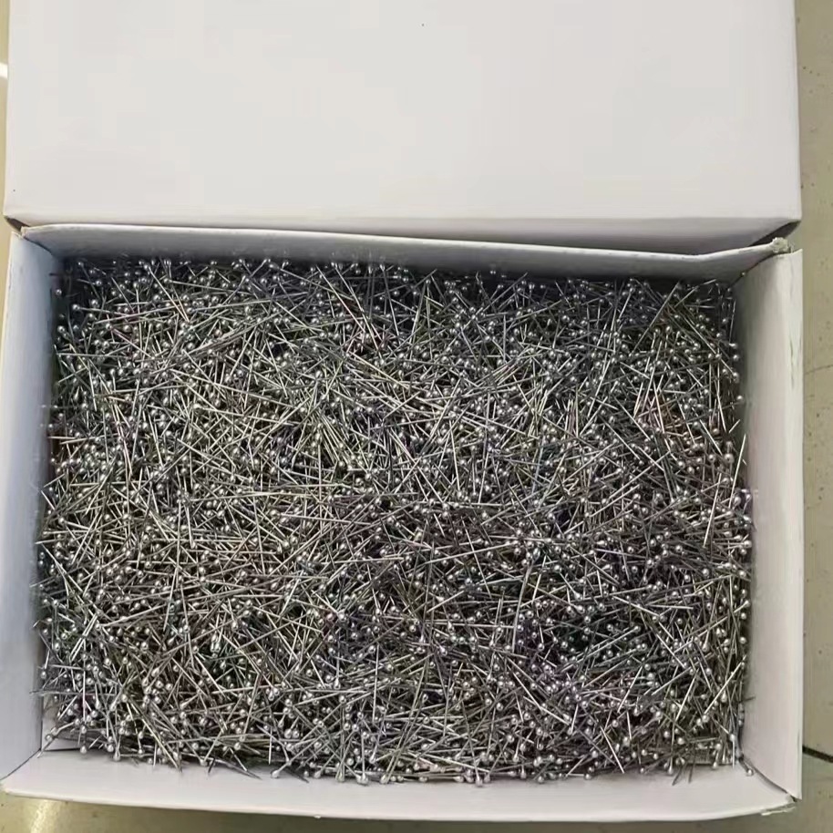 Picture of Turban bag stainless steel needle 26MM silver pin pearl pin nickel plated box silver red factory positioning
