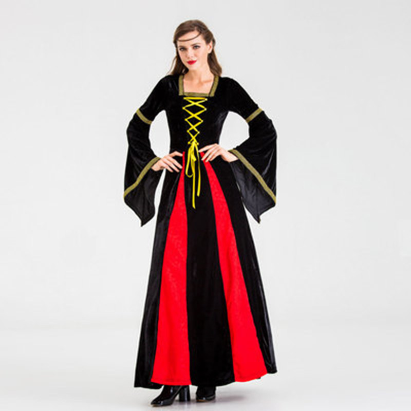 Picture of Halloween New European Retro Court Costume Queen Princess Queen Party Evening Dress Stage Play Costume