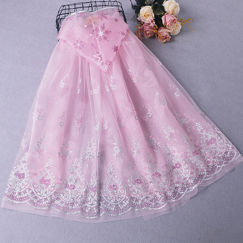 Picture of Frozen Cape Thin Children's Stylish Mesh Cloak Cosplay Costume Hooded for Going Out