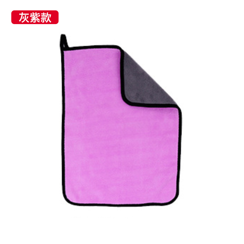Picture of Car Wash Towel Thickeneded Absorbent Car Towel Double-Sided Coral Velvet Encrypted Rag Large Car Wash Cloth Car Wipe Towel