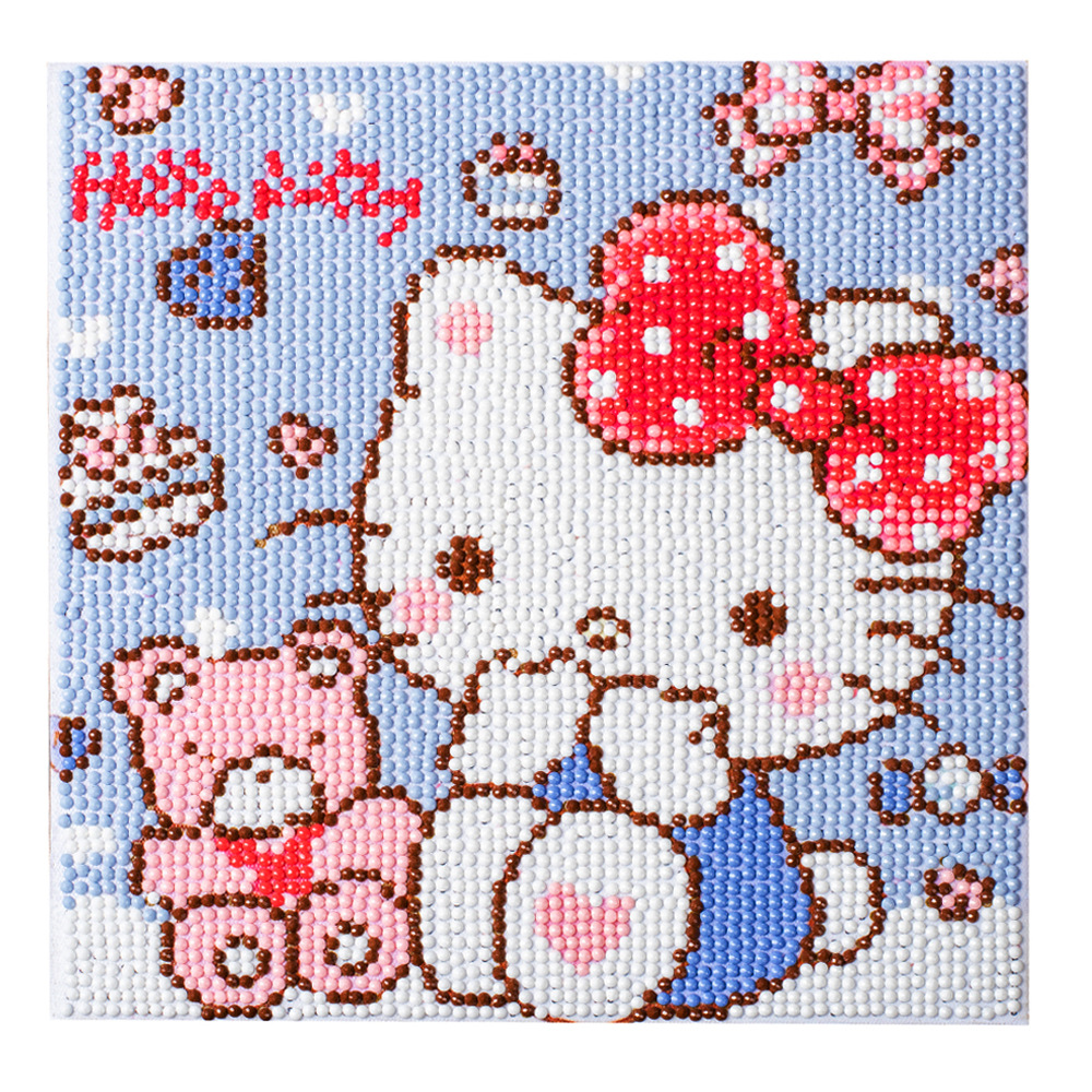 Picture of Original God New Diamond painting children student diy handmade diamond material package with frame Cartoon Cartoon educational toys