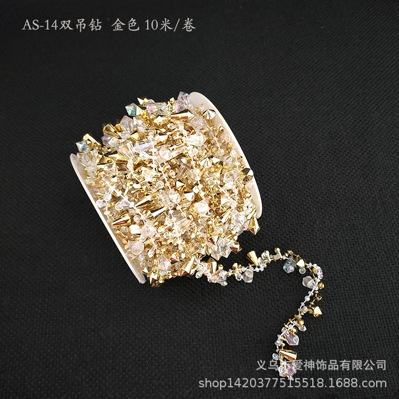 Picture of Diamond string beads wedding stage home decoration beads Christmas Holiday Crafts accessories DIY jewelry