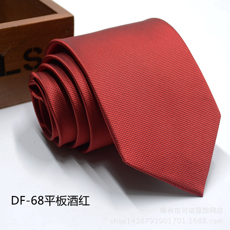 Picture of Tie business formal men's tie polyester yarn Arrow 8cm business tie