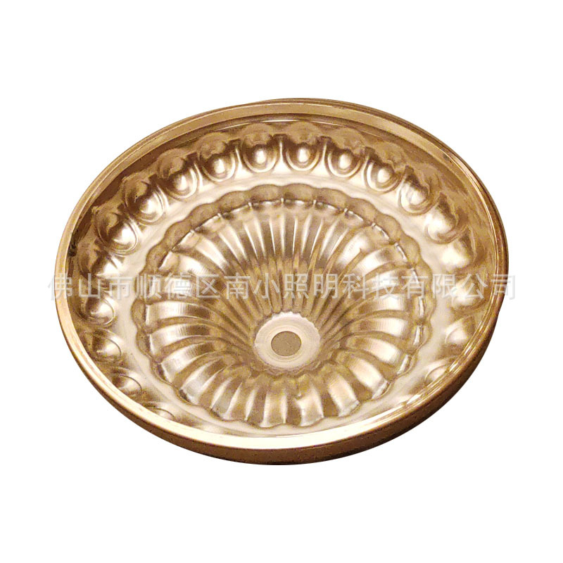 Picture of Lotus table lamp folding base plating French gold bead point chassis stamping metal iron table lamp chassis lamp accessories