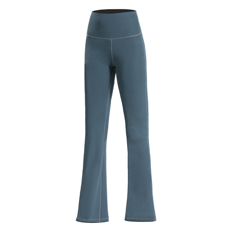 Casual Sports yoga pants women's tights high elastic nude moisture absorption quick-drying flared pants high waist anti-curling yoga pants