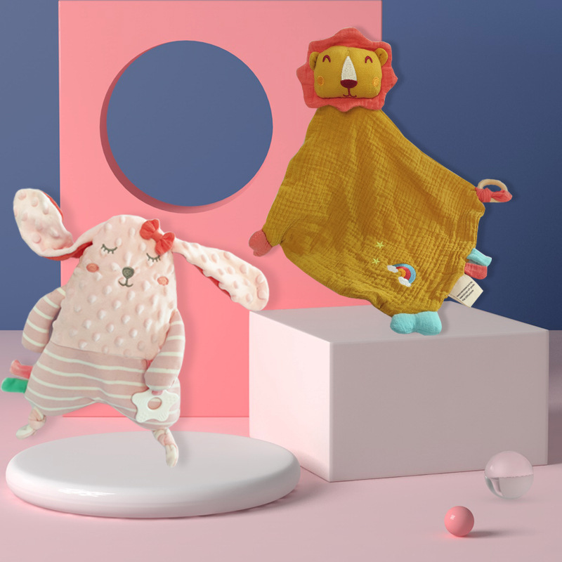 Picture of Baby early education puzzle anting towel bean label can be imported bite baby soothing sleeping doll manufacturers direct supply