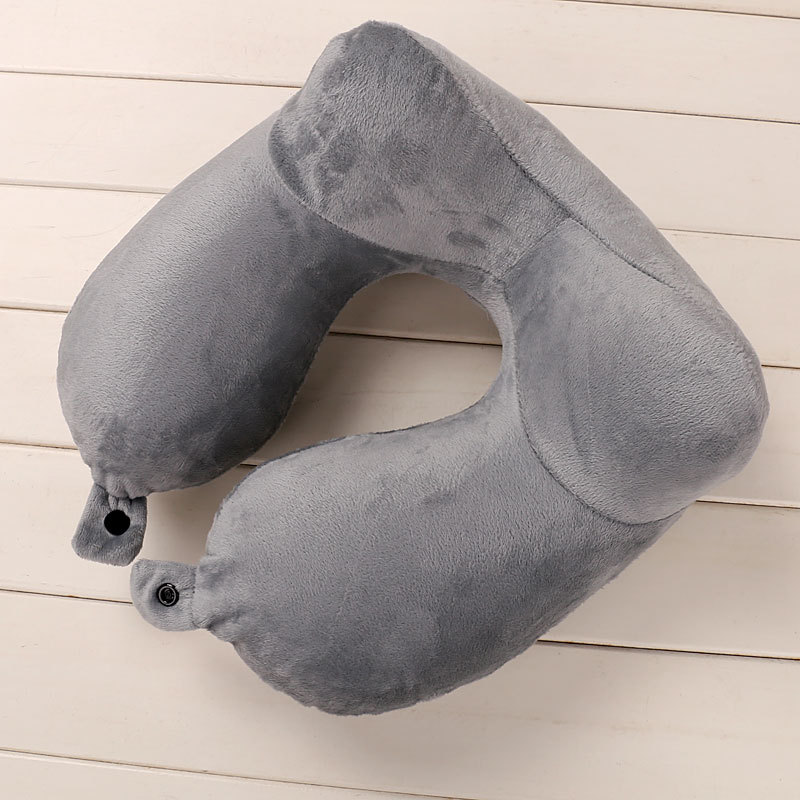 Picture of Wholesale Buckle U-shaped Pillow Inflatable Pillow U-shaped Inflatable Travel Sanbao Aircraft Travel Blowing Neck Pillow