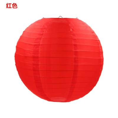 Picture of Color Cloth Outdoor Cloth Lantern Waterproof Round Lantern Silk Cloth Folding Cloth Lantern Wedding Festival Mid-Autumn Decoration