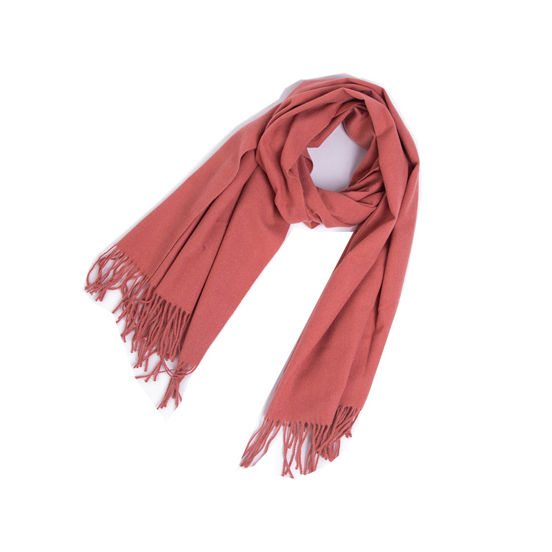 Picture of Foreign trade Europe and the United States new autumn and winter scarf women's polyester thorn hair tassel solid color scarf shawl dual-use manufacturers wholesale