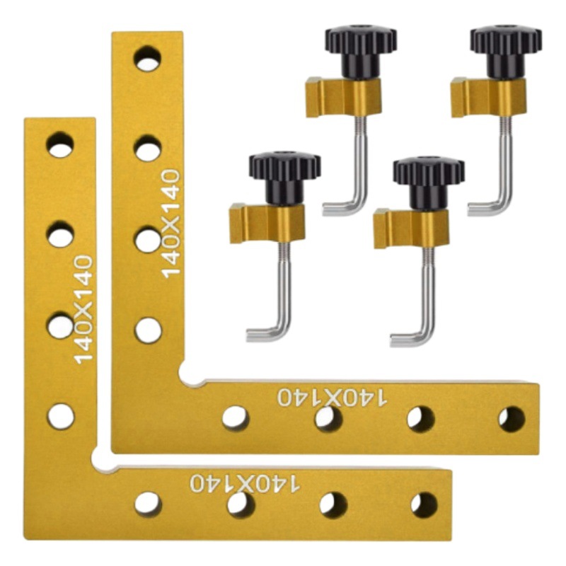 Woodworking right angle clamp panel fixing clamp 90 degree right angle positioning ruler aluminum alloy height ruler