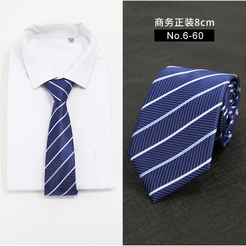 Picture of New Style Tie Men's Formal Business Casual Simple Style Solid Color Striped Arrow-Shaped Tie Manufacturer Ready Stock Wholesale