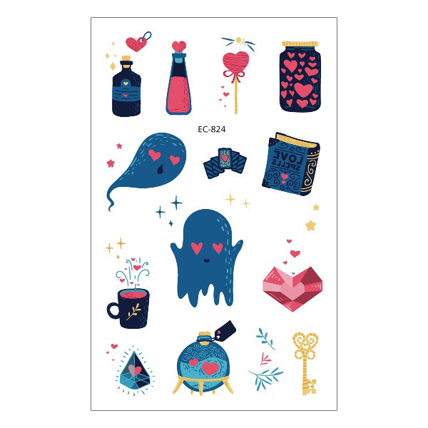 Picture of New Halloween Tattoo Sticker Funny Cartoon Fun Children Tattoo Sticker Disposable Tattoo Sticker Disposable