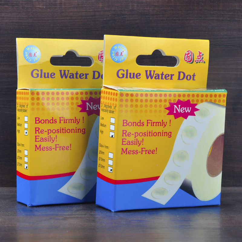 Spot wholesale super sticky double-sided adhesive point wedding room decoration boxed seamless transparent adhesive point wedding balloon round dispensing