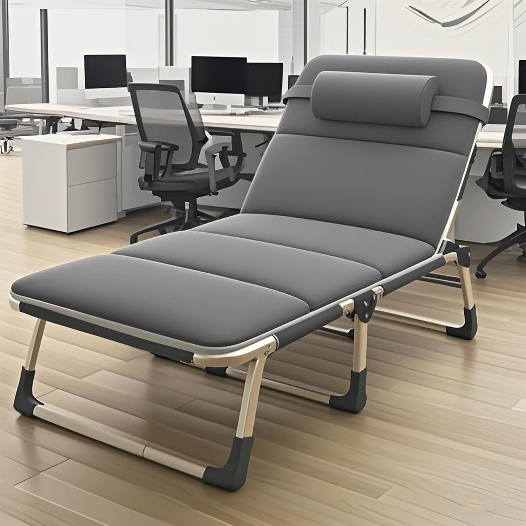 Folding bed, sitting and lying down, lunch break folding chair, single bed, escort marching bed, office nap bed