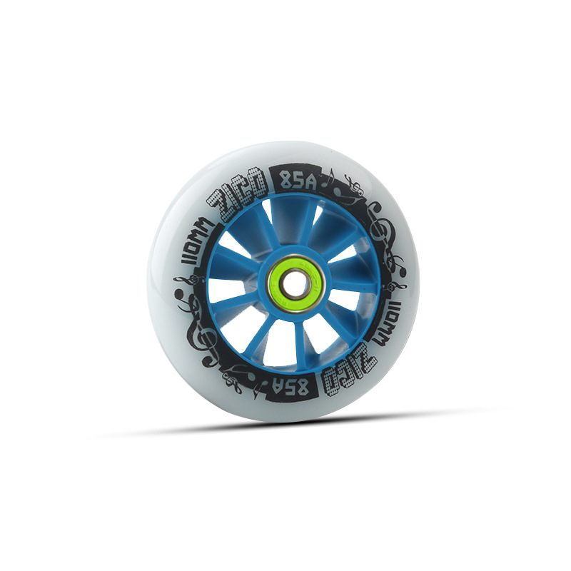 Picture of Roller skates speed skating wheels brush street wheels racing pancake wheels 90/100/110MM high elasticity and high wear resistance 85A