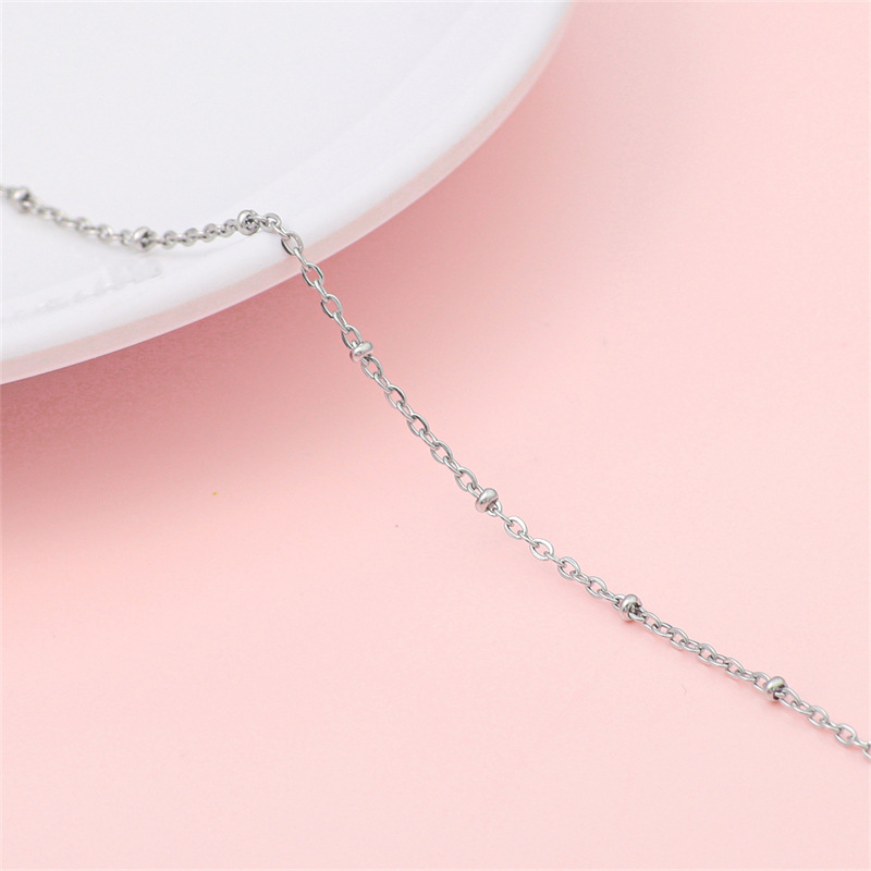 Picture of Trend Hip Hop Stainless Steel Y2K Ancient Silver Chain Extension Chain DIY Handmade Jewelry Bracelet Necklace Accessories Material