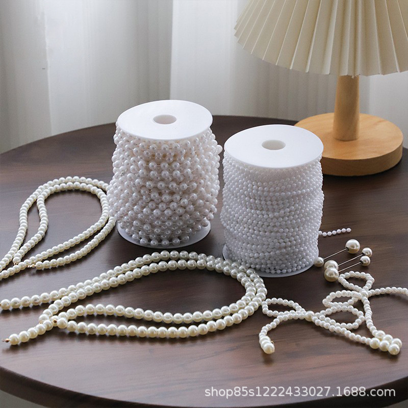 Bouquet pearl chain imitation pearl accessories chain flower decoration bouquet packaging material DIY jewelry