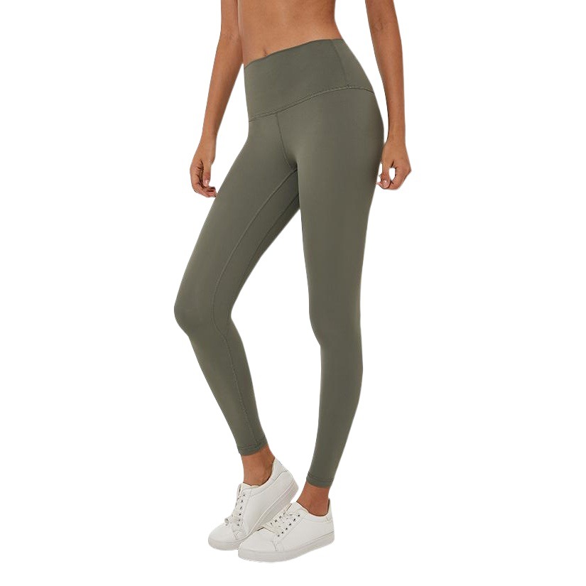 New European and American Sanding Naked Fashion Yoga Pants High Waist Abdominal Hip Peach Hip Fitness Pants